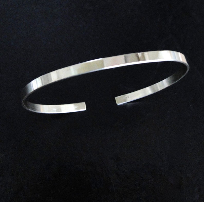 14k Gold Cuff Bracelet Minimal Layering Bracelet 14K Yellow Etsy