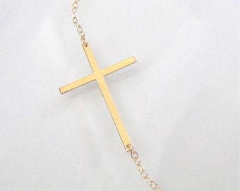 Turandoss Cross Necklace for Women 14K Gold Filled Small Cross Pendant Simple Sideways Cross Necklace for Women Jewelry Gifts 14 16 Inches Chain Gold/White God/Rose Gold Turandoss Cross Necklace for Women 14K Gold Filled Small Cross Pendant Simple Sideways Cross Necklace for Women Jewelry Gifts 14 16 Inches Chain Gold/White God/Rose Gold
