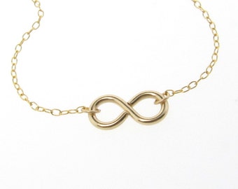 Infinity Necklace - Reese Witherspoon Necklace in 14/20 Gold Filled - Everlasting, Never Ending Love Love