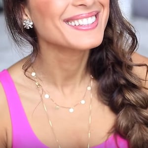 Gold Disc Necklace - Small Coins - Gold Filled, Rose Gold Filled, or Sterling Silver - Mimi Ikonn Necklace