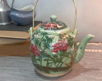 未使用 自宅保管品 大型花器『花窓』瀬戸 元青磁の名家 未使用 自宅