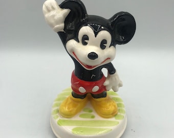 ヴィンテージディズニーミッキーマウスオルゴール – シュミッド陶器製置物（日本製）パイアイ