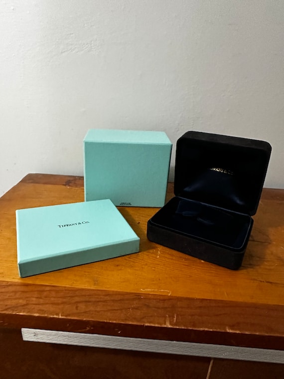 Vintage Tiffany blue box empty bracelet watch box