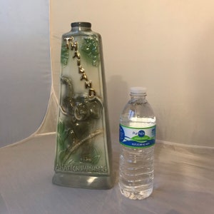 Vintage Jim bean Thailand bottle decanter elephant 1969 barwear decor 1970