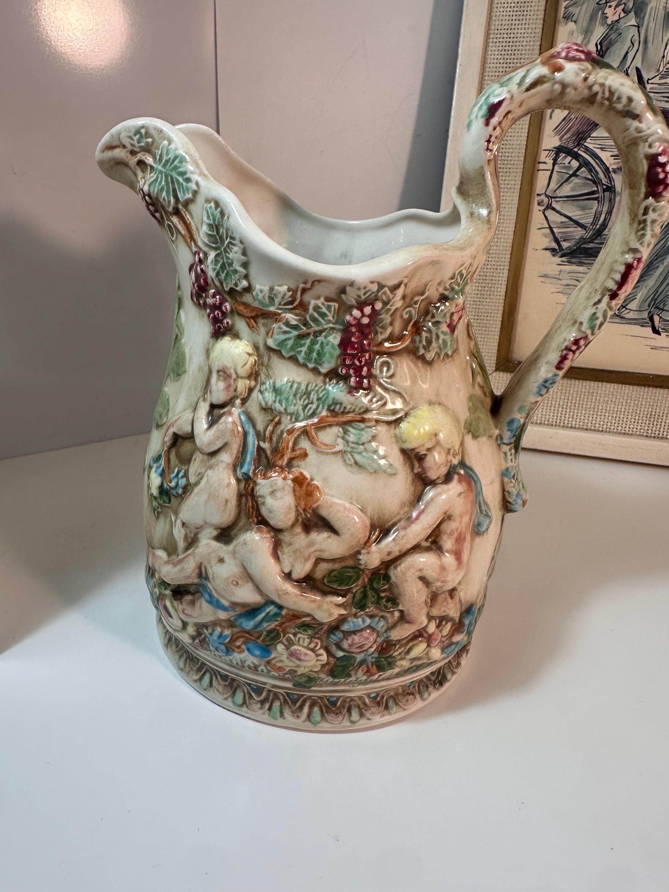 Delft Polychrome Pitcher - Etsy