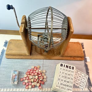 Antique Bingo Game - Etsy