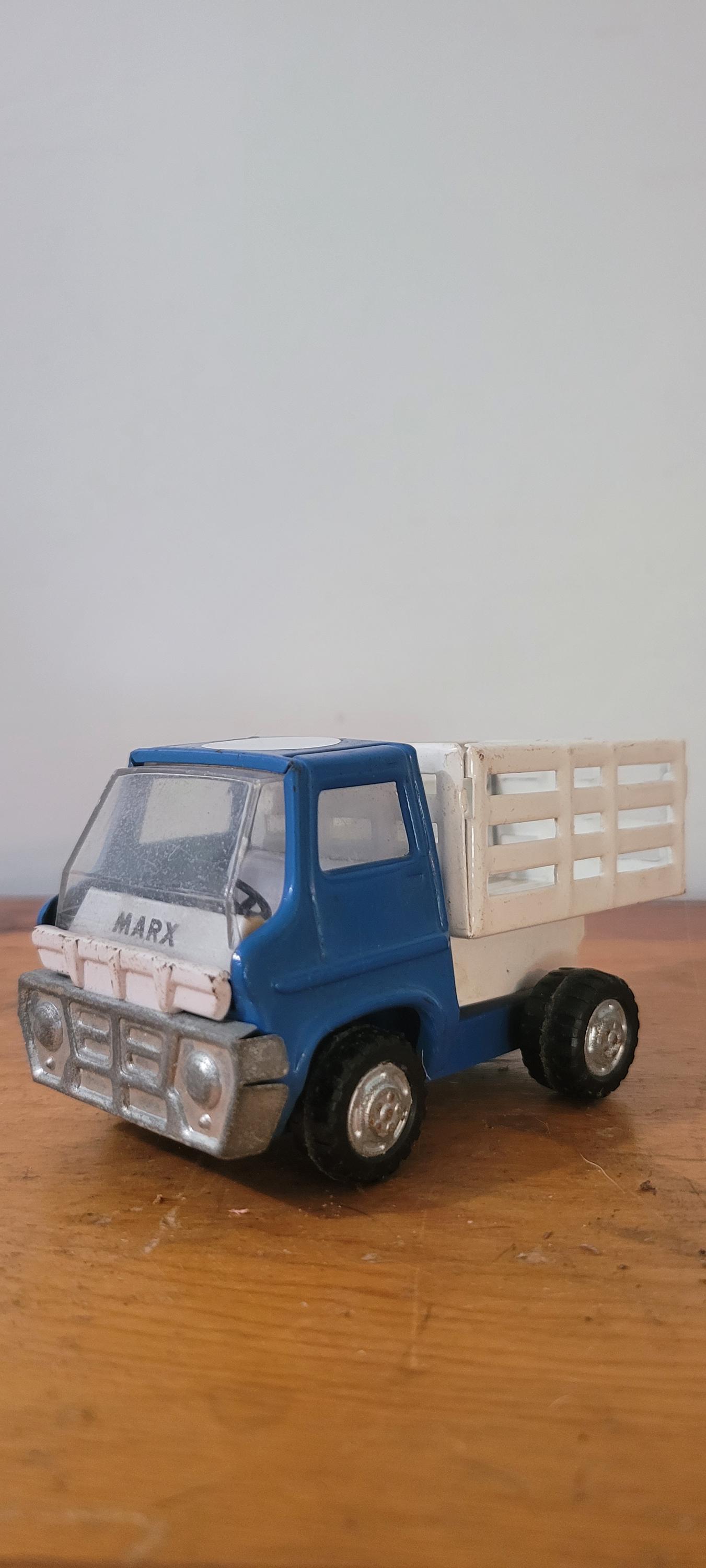 Vintage Blue Marx Toy Truck - Etsy