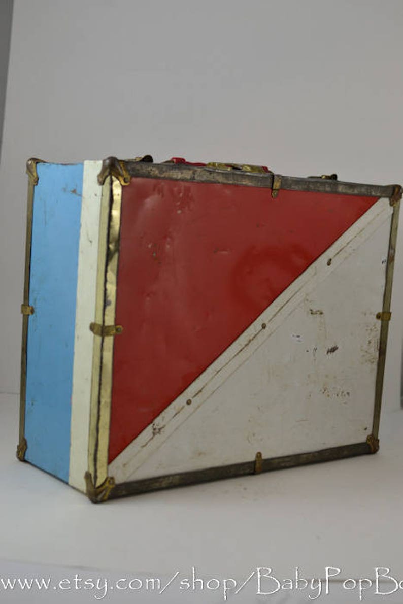 Vintage Roller Skate Box Suitcase Mid Century retro Storage Etsy