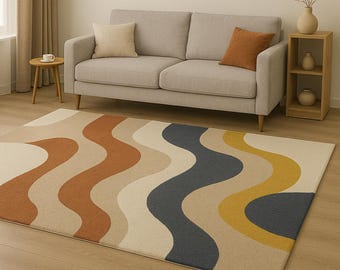 Hand Tufted 5x8 multi color large Area Rug Hand made 8x10 / 10x14/ 12x15 wool Traditional wool area Rug living room, bed room rugs gift