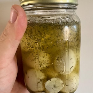 Huevos de codorniz en escabeche de una pinta