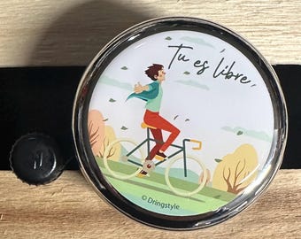 Timbre de bicicleta Eres libre (hombre)