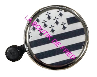 Timbre de bicicleta con bandera bretona DRINGSTYLE