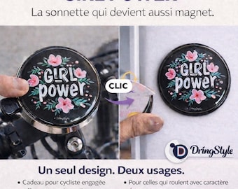 DringStyle ガールパワー マグネット 自転車ベル