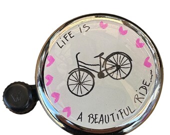 Campanello per bicicletta DringStyle La vita è bella da guidare