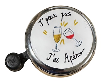 I can't, I have drinks. Bicycle bell