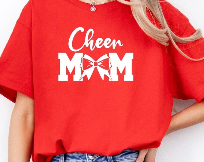 Cheer Mom Shirt | Cute Cheer Mom Tshirt | Proud Cheer Mom | A4 Performance | Bella Canvas | Gildan | Free Shipping