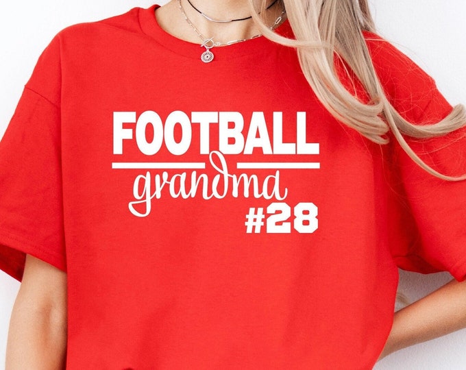 Football | Custom Football Grandma Shirt | Proud Grandma | Football Family Swag | Perfect Gift for Grandma | Grandma Football Sweatshirt