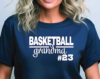 Basketball | Custom Basketball Grandma Shirt | Proud Grandma | Basketball Family Swag | Perfect Gift for Grandma