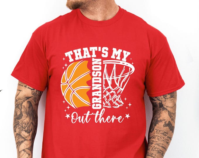 Basketball Grandma | Basketball Grandpa | That's my Grandson | Basketball Family Shirts | Game Day Apparel | Free Shipping