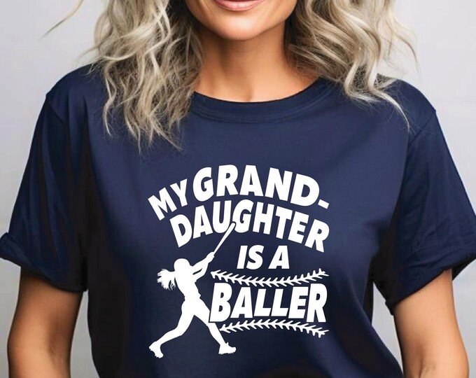 Softball Grandparent | Softball That’s My Granddaughter Shirt | Proud Softball Grandma | Proud Softball Grandpa | Game Day | Free Shipping