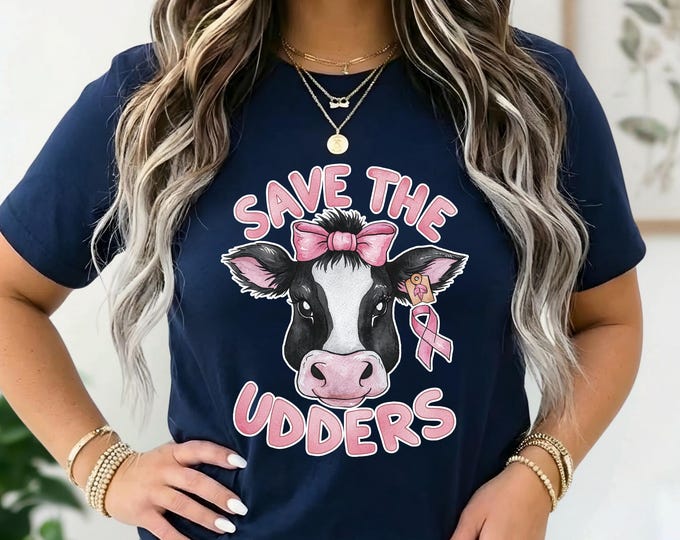 Save the Udders | Breast Cancer Awareness Shirt | Wear Pink | Breast Cancer Tshirt | Free Shipping