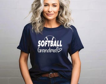 Softball Grandma |  Custom Softball Shirt | Proud Softball Grandma | Softball Game Day Shirt | Family Softball Tshirts