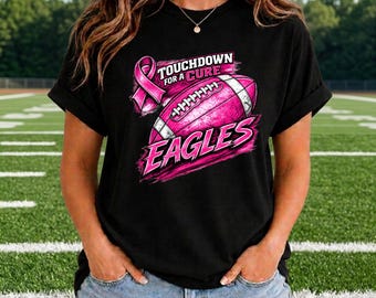Eagles Pink Ribbon T-Shirt | Breast Cancer Awareness