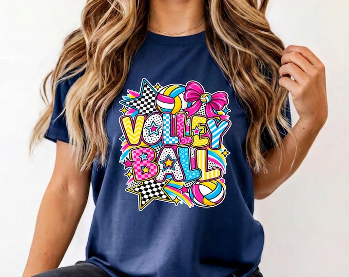 Pink Retro Volleyball Shirt | Game Day Apparel