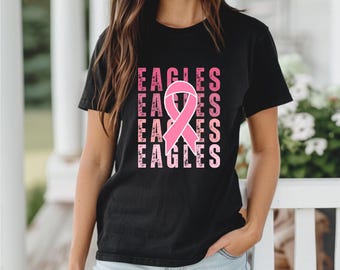 Eagles Pink Out Shirt | Eagles Wear Pink | Sports Themed Cancer Awareness Shirt | Wear Pink | Breast Cancer T-shirt | Free Shipping