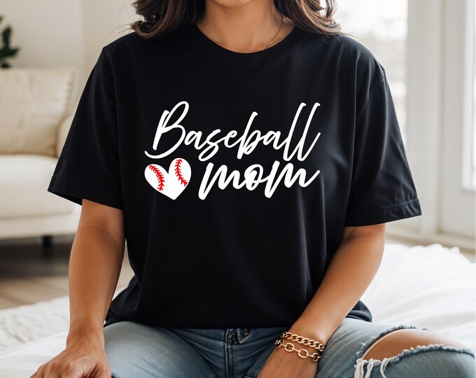 Baseball Mom Shirt | Trendy Baseball Shirt | Baseball Heart Laces | Baseball Gifts | Gift for Her