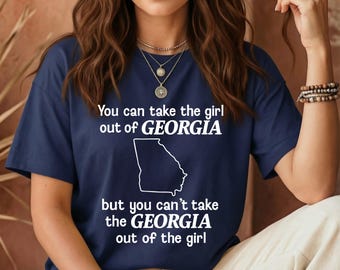 Georgia Girl Shirt | Georgia Girl at Heart TShirt | Georgia Pride Shirt | Southern Girl