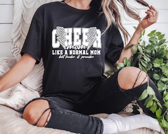 Retro Cheer Mom | Louder and Prouder | Cheer Mom Shirt | Like a Normal Mom | Proud Cheer Mom | A4 Performance | Bella Canvas | Gildan