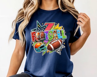 Throwback Playbook Tee | Football Game Day Shirt | Bella Canvas, Gildan, A4