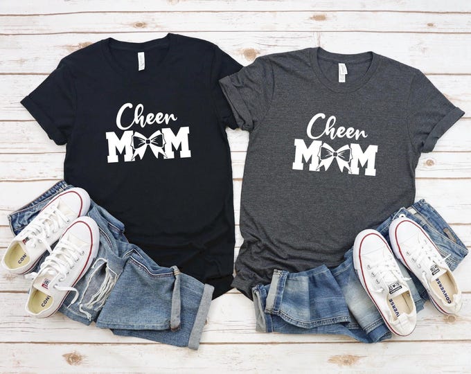 Cheer Mom Shirt | Cute Cheer Mom Tshirt | Proud Cheer Mom | A4 Performance | Bella Canvas | Gildan | Free Shipping
