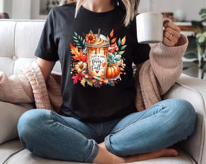 Just a Girl | Who Loves Fall | Fall Shirt | Free Shipping