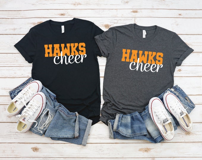 Port Orange Hawks Cheer Shirt | Hawks Cheer Shirt | Custom Cheer Shirt | Insert Your Team Name | Team Spirit | Cheer Squad Swag