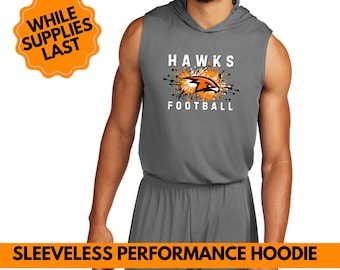 Limited Stock | Graphite Hawks Performance Sleeveless Hoodie | Port Orange Hawks Swag | Free Shipping
