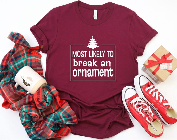 Funny Christmas Shirts for Family | Christmas Most Likely To | Christmas Superlatives | Festive Pajamas | Holiday Gift Ideas