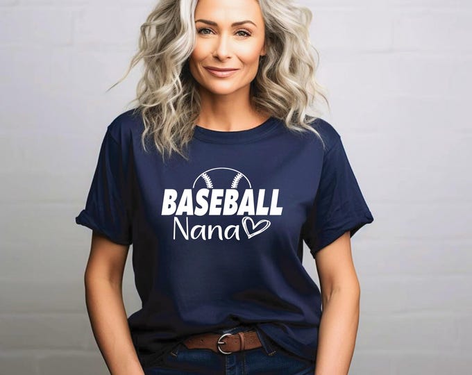Baseball Nana |  Custom Nana Shirt | Proud Baseball Nana | Softball Game Day Shirt | Family Softball Tshirts