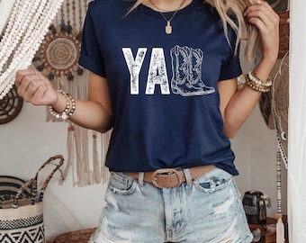 Country Girl Shirt | Y’all | Cowgirl Boots | Cowboy Boots | Girls Raised in the South | Western Shirt | Southern Girl | Free Shipping