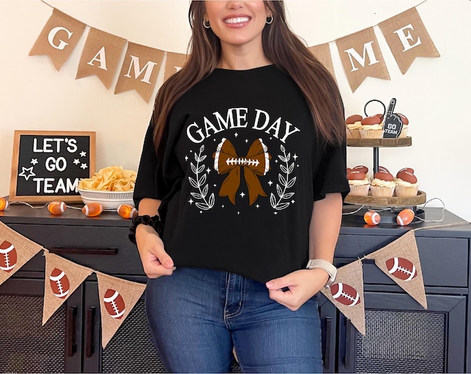 Cute Football Game Day Shirt | Football Mom | Football Grandma | Football Sister | Free Shipping