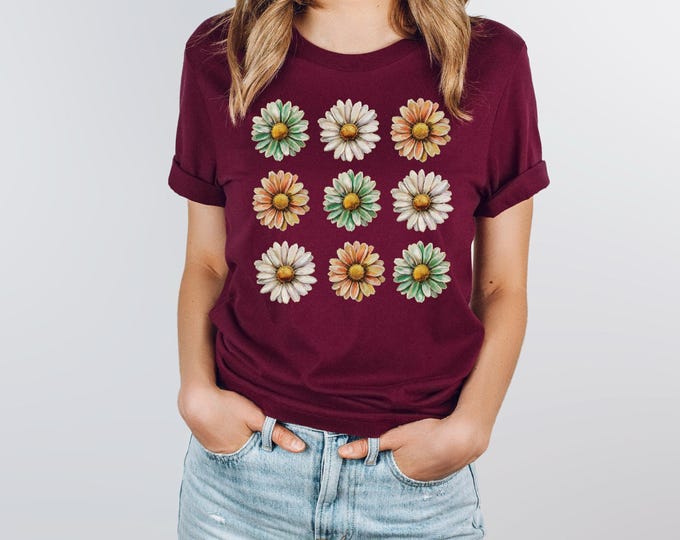 Daisy Shirt | Daisies | Trendy Floral Shirt | Free Shipping