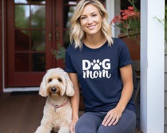 Dog Mom | Perfect Shirt for a Dog Lover | Dog Paw Print | Gift for Her | Mother's Day