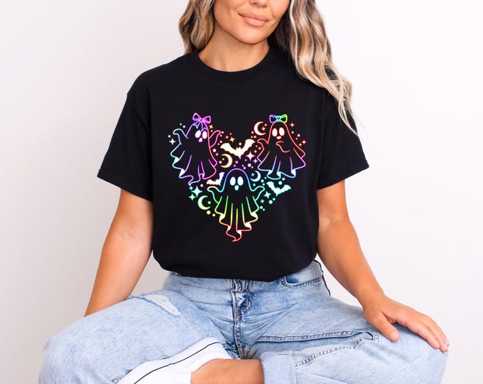 Ghost Halloween Shirt | Ghost Heart