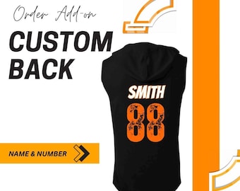 Hawks Order Add On | Custom Back of Shirt | Hawks | Athelete’s Name and Number | Free Shipping