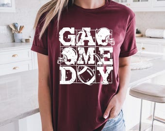 Game Day Shirt | Football Season | Retro Football Game Day Shirt Mom | Football Grandma | Football Sister | Free Shipping