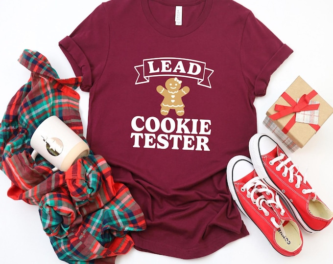 Christmas Shirt | Lead Cookie Tester shirt | Gingerbread Girl | Cute Christmas Shirts | Free Shipping