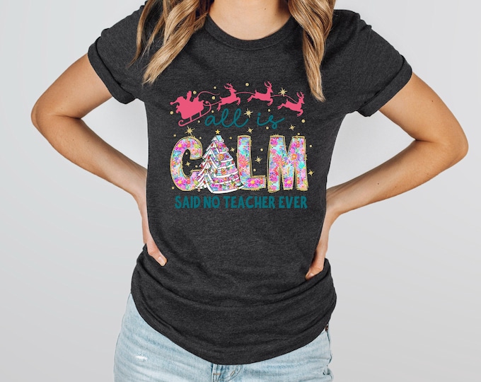 Funny Teacher Shirts | Christmas Shirts | The Life of a Teacher | Teacher Gifts | Free Shipping