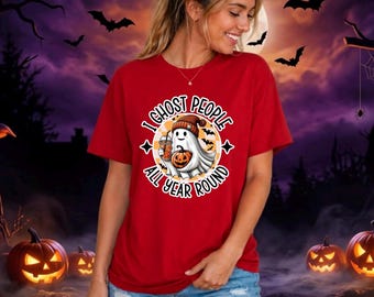 I Ghost People Halloween Shirt | Spooky Ghost Fall Graphic Tee