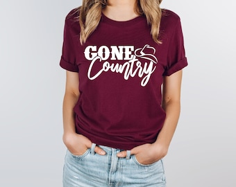 Gone Country | Country Music Shirt | Western Shirt | Southern Girl | Free Shipping